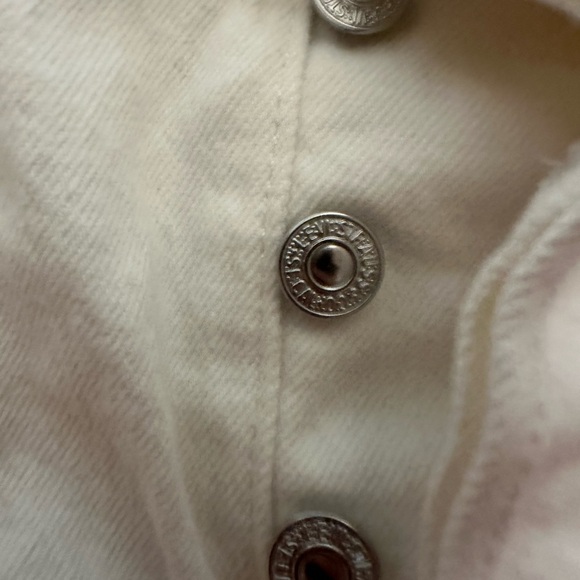 NWOT Levi’s 501 Womens High Rise Frayed Cutoff Shorts, White Size 29 button fly - Picture 2 of 7